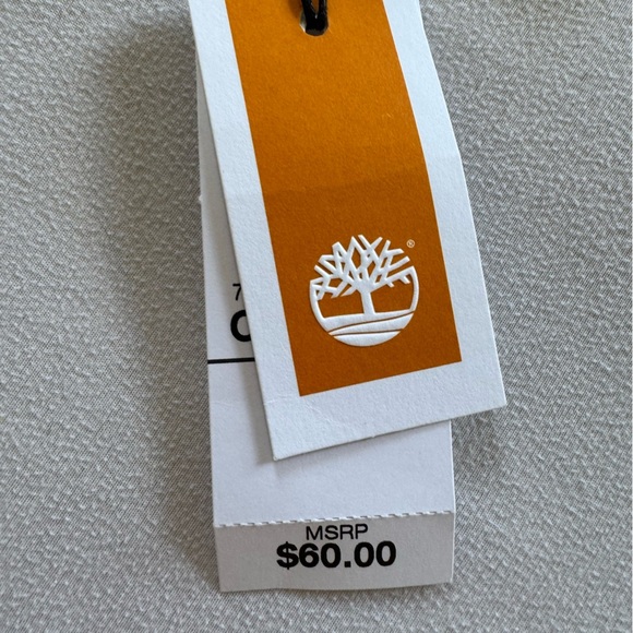 NEW Timberland Plaid Cream/Tan Scarf retails $60 - Picture 5 of 5